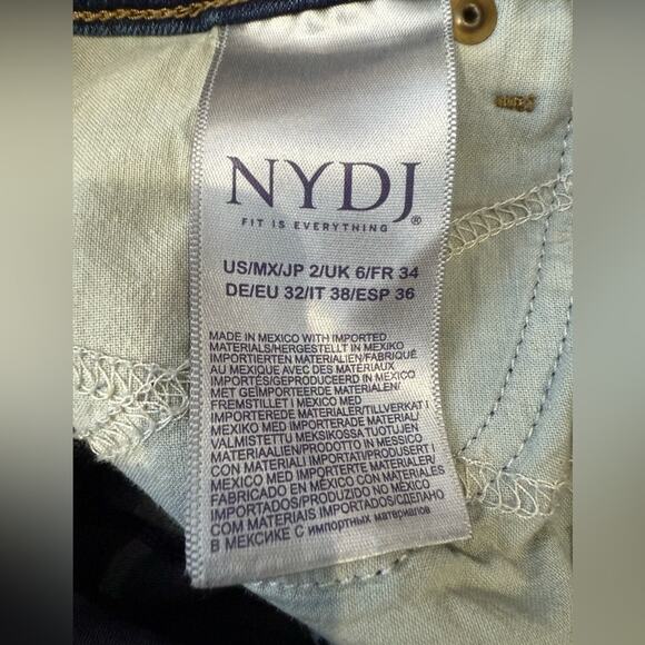 NYDJ Marilyn Straight Crop Jeans With Cuff Size 2 - Picture 5 of 9